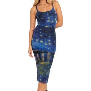 BlackMilk Starry Night Over The Rhône Sheer Bodycon Slip Dress